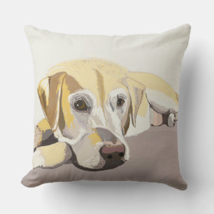 Coussin Labrador Retriever doré 