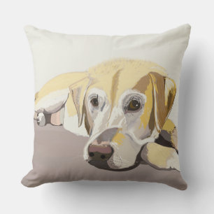 Coussin Labrador Retriever doré 