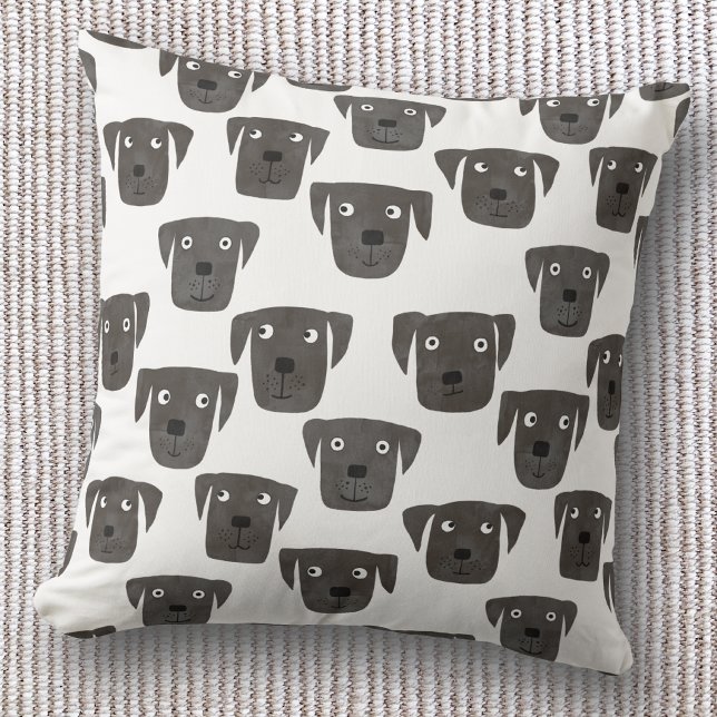 Coussin Labrador Retriever Noir Mignon (Créateur téléchargé)