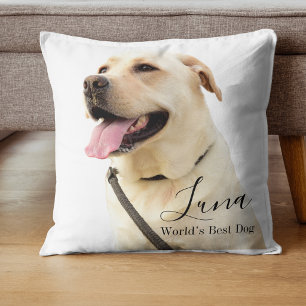 Coussin Labrador Retriever Photo Personnalisé