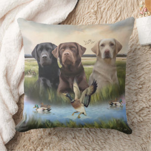 Coussin Labrador Retrievers, (Chiens de chasse)