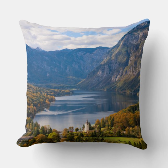 Coussin Lac Bohinj en Slovénie en automne (Recto)