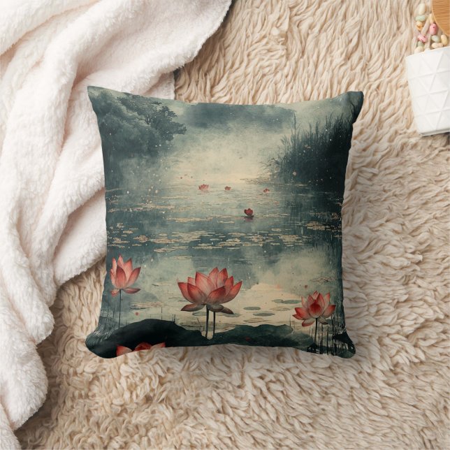 Coussin Lac de lotus au clair de lune (2) (Couverture)