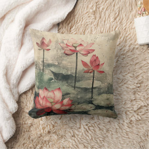 Coussin Lac de lotus au clair de lune (6)
