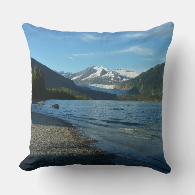 Coussin Lac Mendenhall dans Juneau Paysage de l'Alaska (Recto)