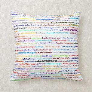Coussin Lac Oswego Texte Conception II Pilote
