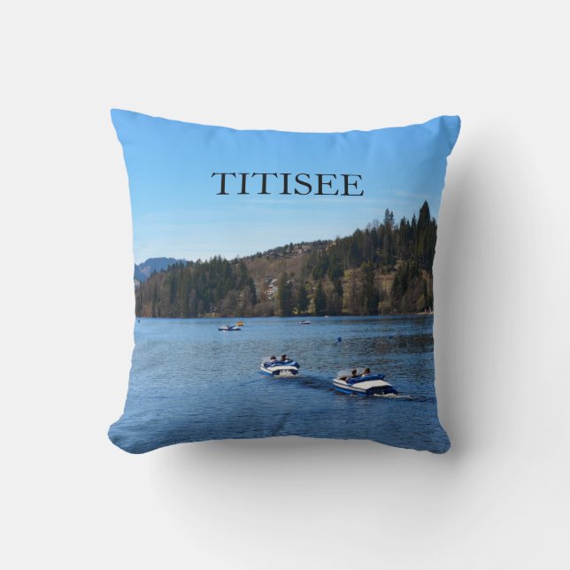 Coussin Lac Titisee dans la Forêt Noire (Recto)