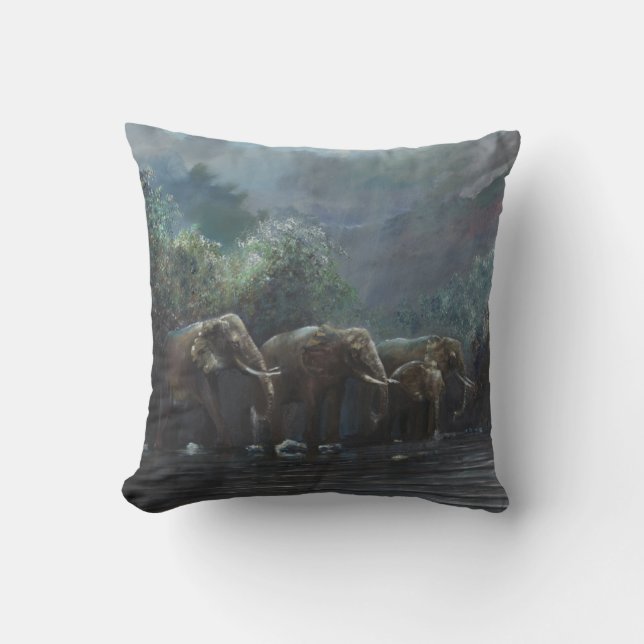 Coussin L'accueil arrose 1990 (Recto)