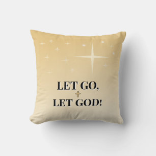 Coussin Lâchez prise, laissez Dieu Inspirant