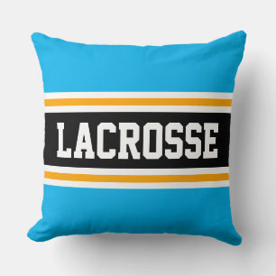Coussin LACROSSE Ciel Lumineux Bleu Noir Stripes Athlétism