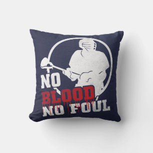 Coussin Lacrosse Pas De Sang, Pas De Nom Et De Numéro De P