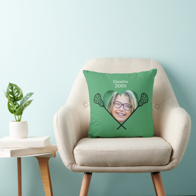 Coussin Lacrosse Photo Girl (Chaise)