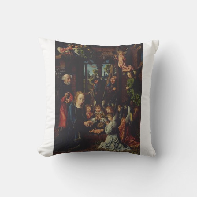 Coussin L'Adoration de l'Enfant Christ (Recto)