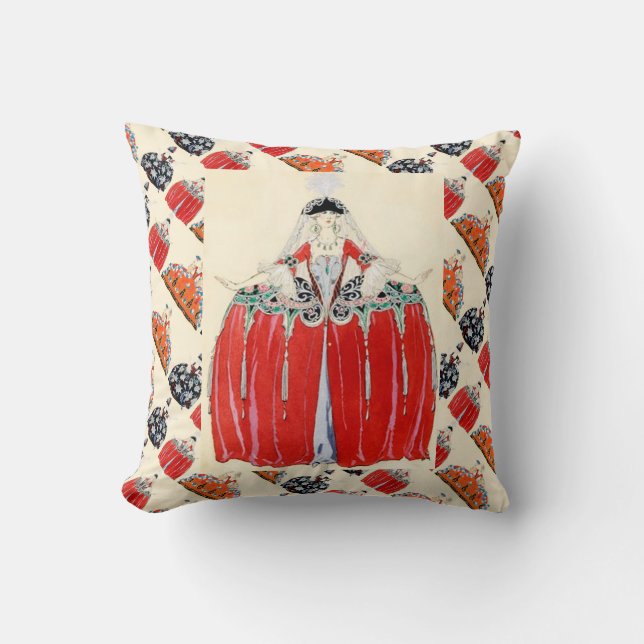 COUSSIN LADY IN RED ART DÉCO MODE COSTUME DESIGNER (Recto)