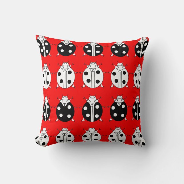 Coussin ladybirds pattern (Recto)