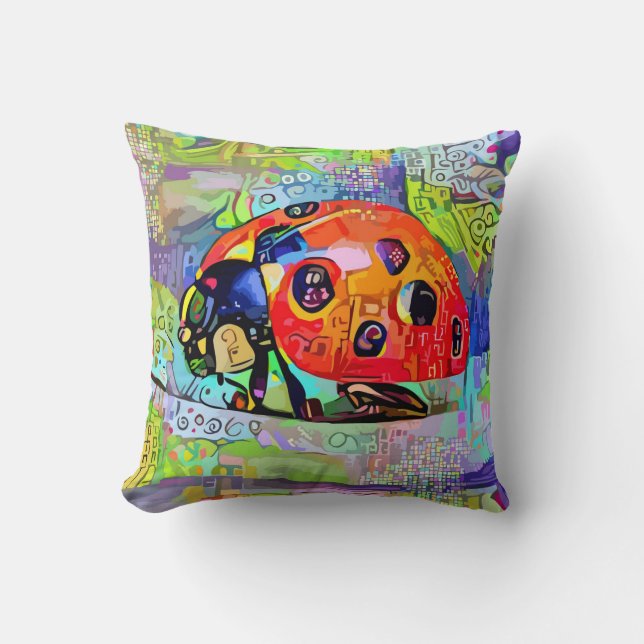Coussin Ladybug lunaire (Recto)