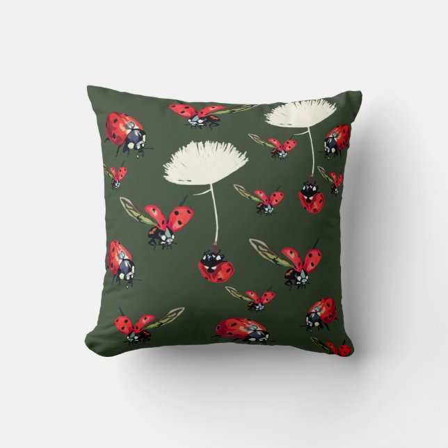 Coussin Ladybugs Jetez Le Poussin (Recto)