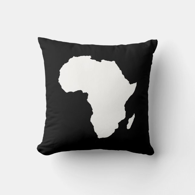 Coussin L'Afrique audacieuse noire (Recto)