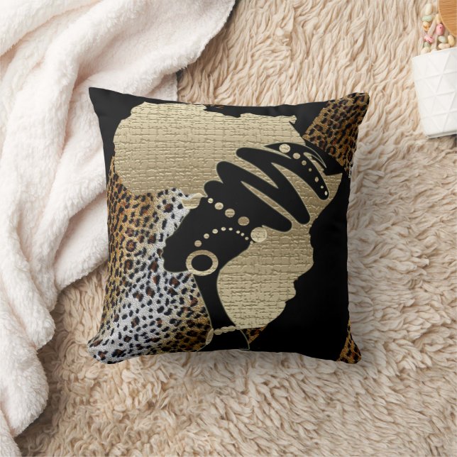 Coussin L'Afrique en or – Patrimoine afrocentrique (Couverture)