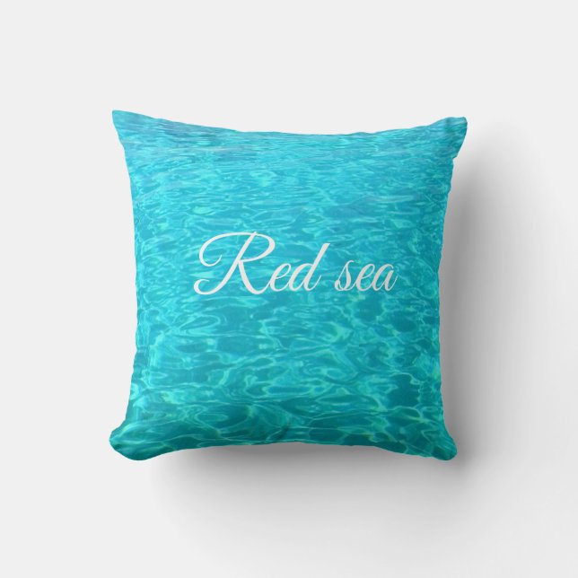 Coussin Lagon azur de la mer Rouge (Recto)