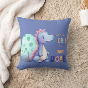 Coussin Laissez le monde entendre votre rugissement ! Joli
