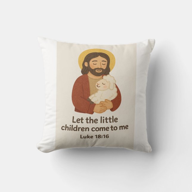 Coussin Laissez les enfants venir (Recto)