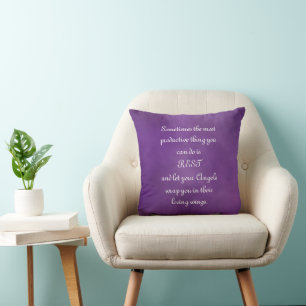 Coussin Laissez Vos Anges Vous Envelopper... Devis de conf