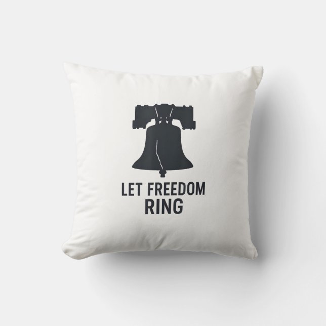 Coussin Laissons la ceinture de liberté Bell Silhouette mo (Recto)