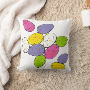 Coussin Lait mâché moucheté oeufs de bonbons de Pâques