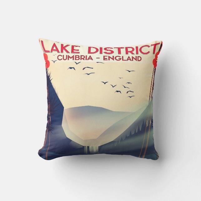 Coussin Lake District Cumbria Affiche de vacances (Recto)