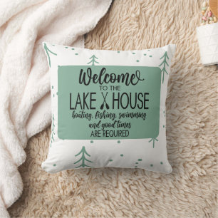 Coussin Lake House Thématique