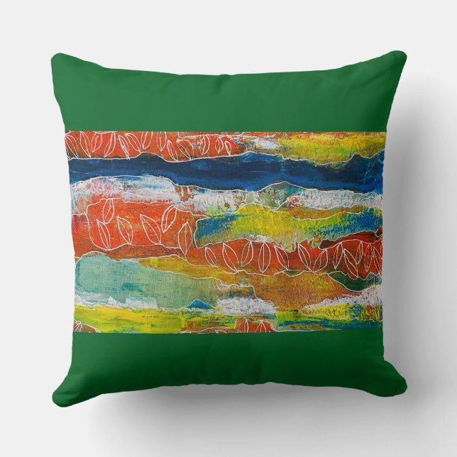 Coussin Lakeside Kelly Green (Verso)