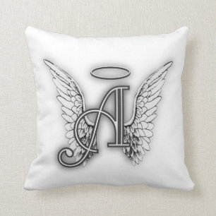 Coussin L'alphabet d'ange ce dernier initial s'envole le