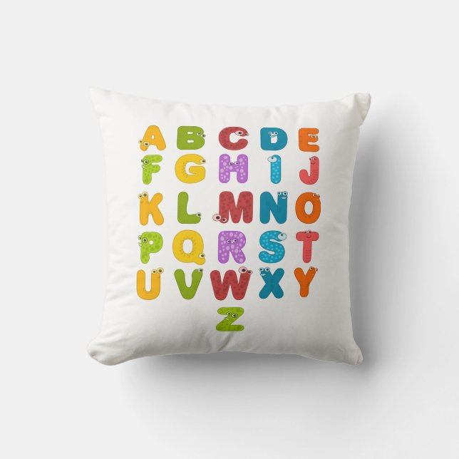 Coussin L'alphabet des enfants (Recto)
