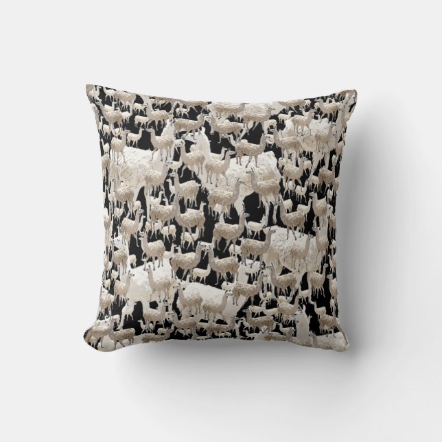 Coussin Lama, lama, lamas (Recto)