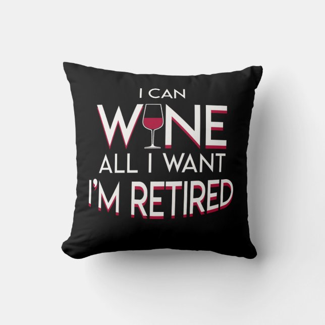 Coussin L'amateur de vin de retraite peut Wine tout (Recto)