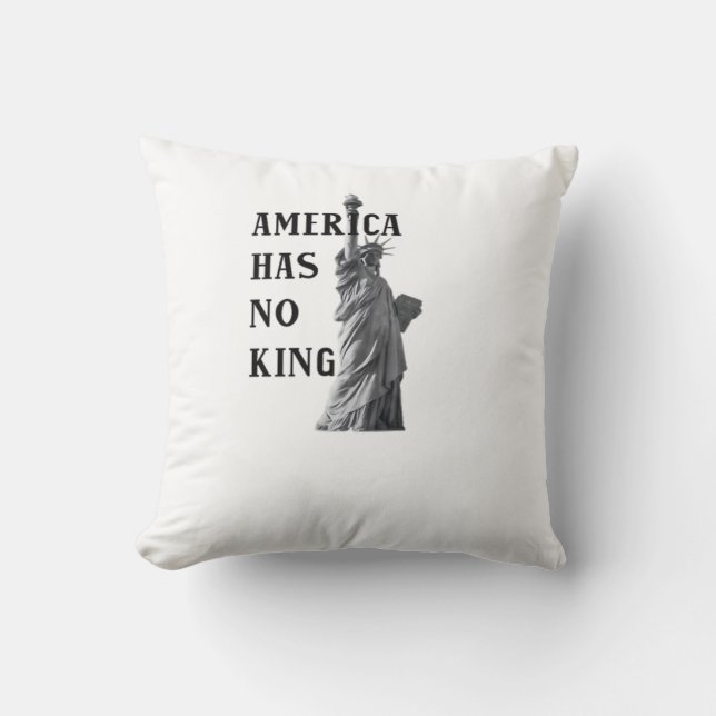 Coussin L'Amérique n'a pas de roi Classique (Recto)