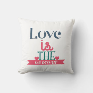Coussin L'Amour Cadeau Couple Est La Réponse