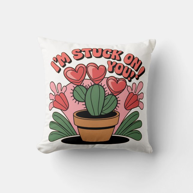 Coussin l'amour de la Saint-Valentin sctuck (Recto)