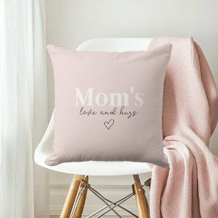 Coussin L'amour de maman et ses câlins rose   Cadeau de la