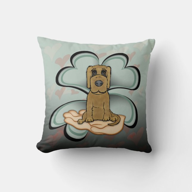 Coussin L'amour des chiots (Recto)
