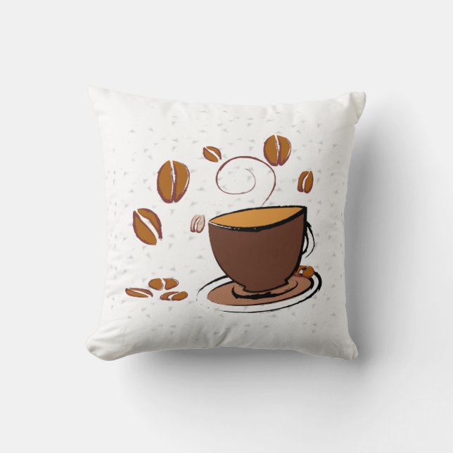 Coussin L'amour du café (Recto)