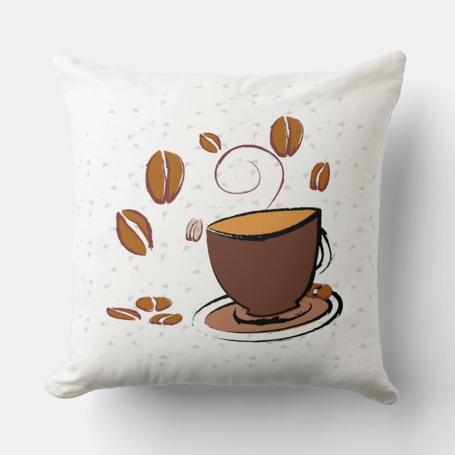 Coussin L'amour du café (Recto)