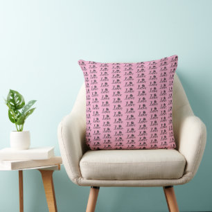 Coussin L'amour en fleurs : une lettre créative