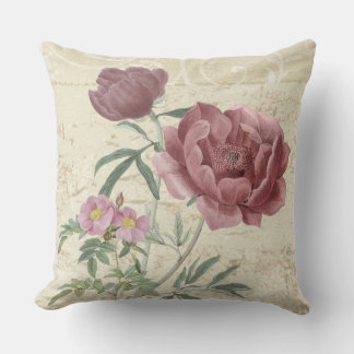 Coussin L'amour en script blanc avec le coeur personnalisé