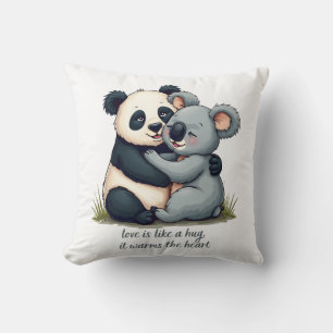 Coussin L'amour est comme un câlin
