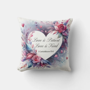 Coussin L'amour est l'amour du patient est le coeur et le