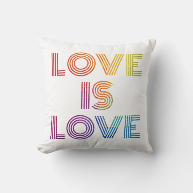 Coussin L'amour est l'amour| Grandes surfaces modernes (Recto)