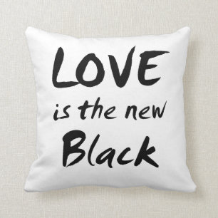 Coussin L'amour est le nouveau noir