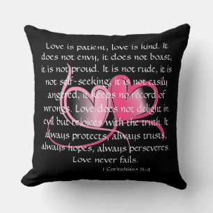 Coussin L'amour est patient